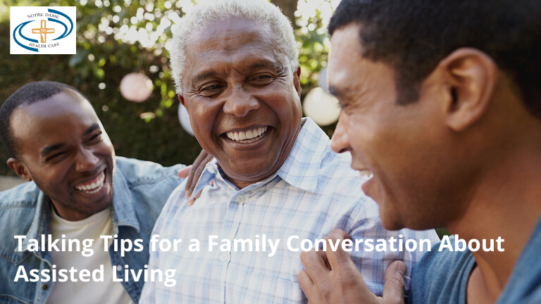Talking tips for a family conversation about assisted living.